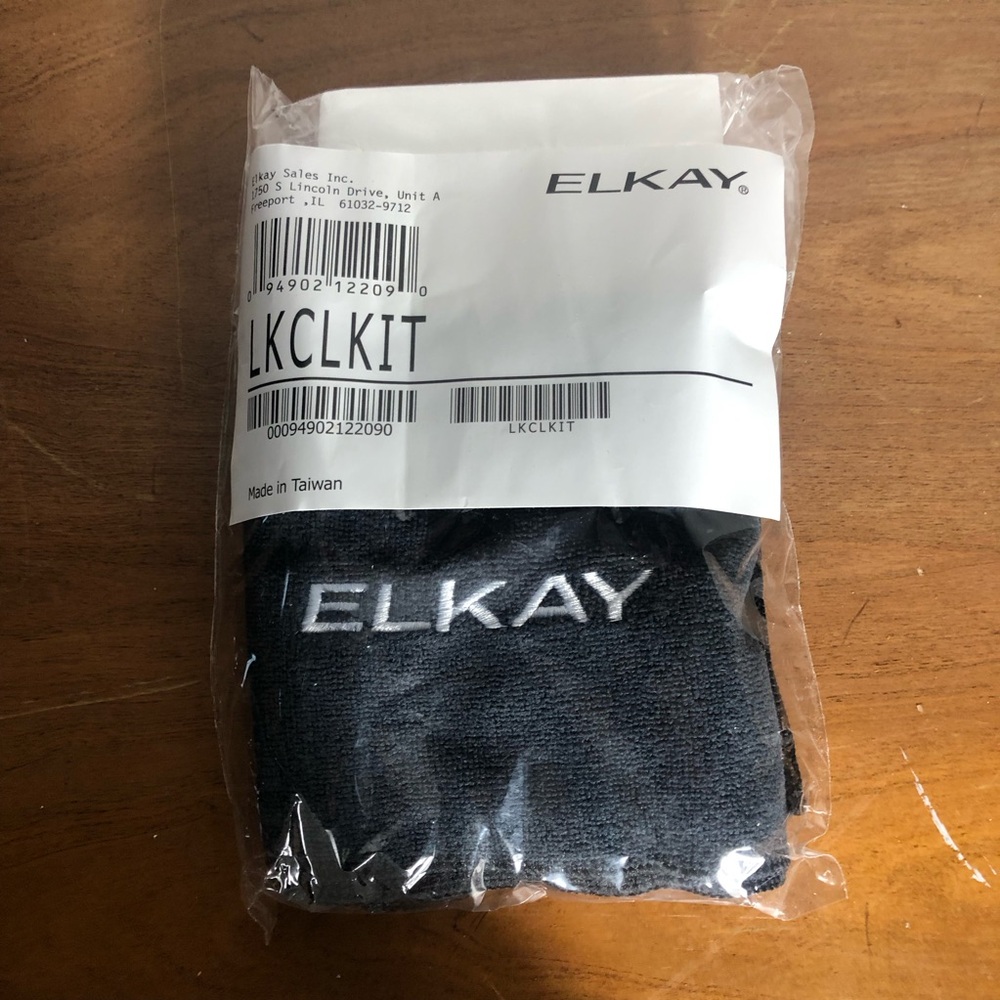 Elk at LKCLKIT sink cleaning kit sponge and microfiber towel. New
